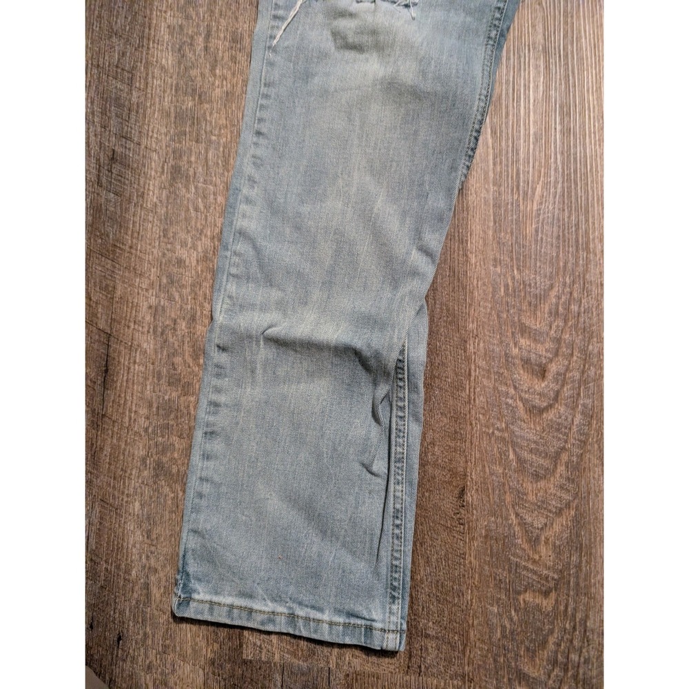 Levis 511 Slim Fit Mens 38/34 Lot of 2 Light Wash Ripped Distressed Denim Jeans - Picture 13 of 16